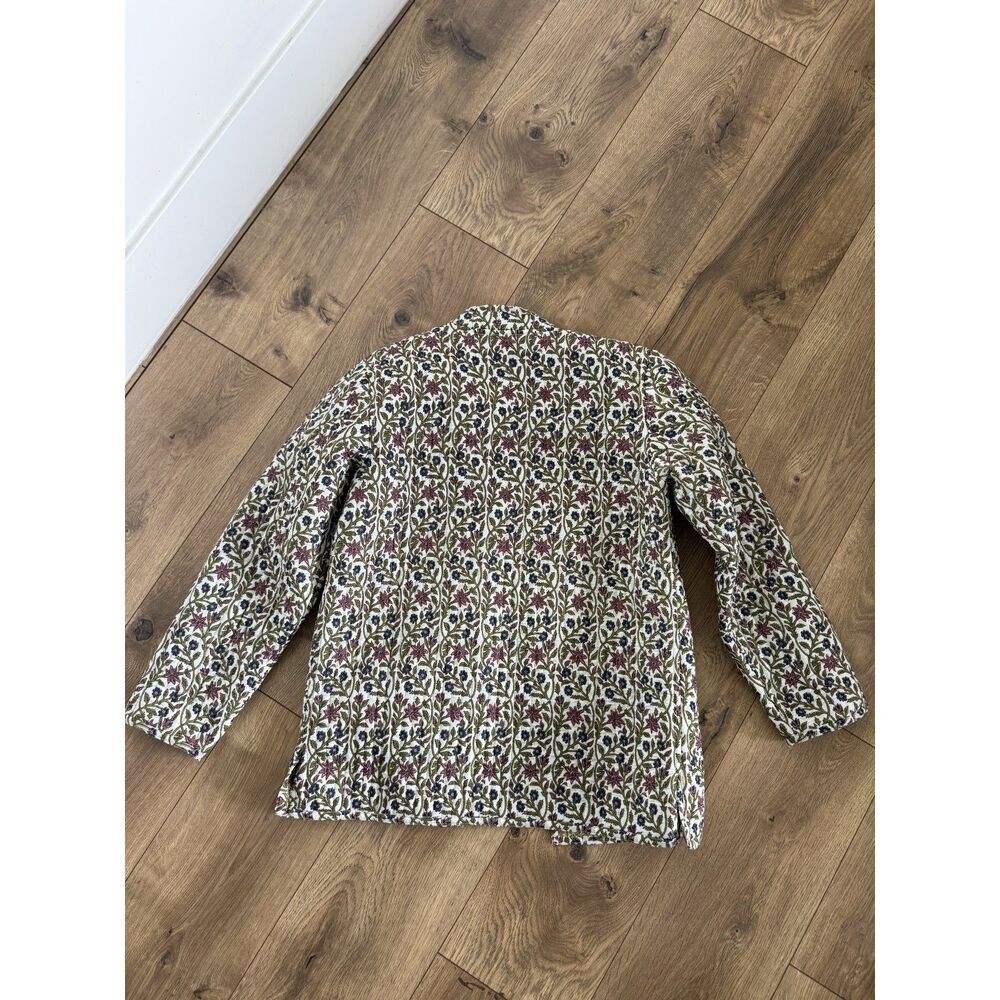 THE VERMONT COUNTRY STORE S quilted cotton floral coat barn jacket reversible - Picture 6 of 10
